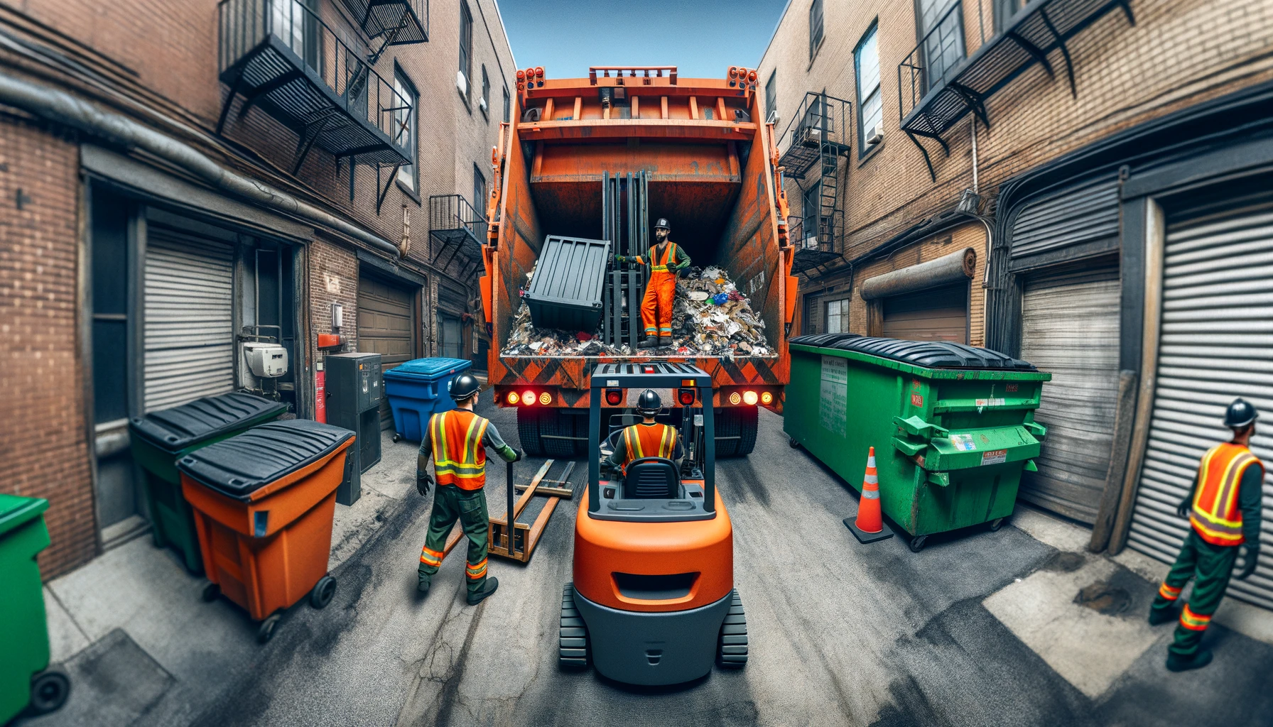Los Angeles junk removal team loading a residential pickup